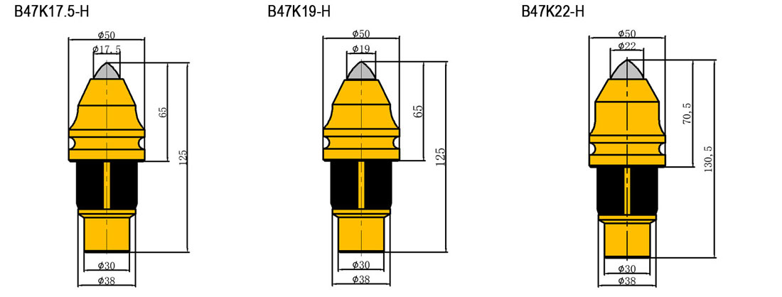 B47K22-H Bullet Teeth